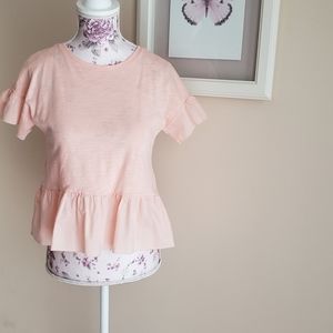 Girl's Gap Peplum Top